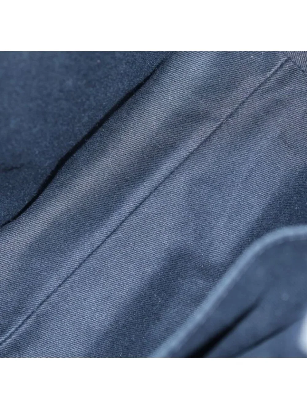 Chanel Deauville MM Tote Canvas Leather Gray Silver Hardw - Picture 4 of 6